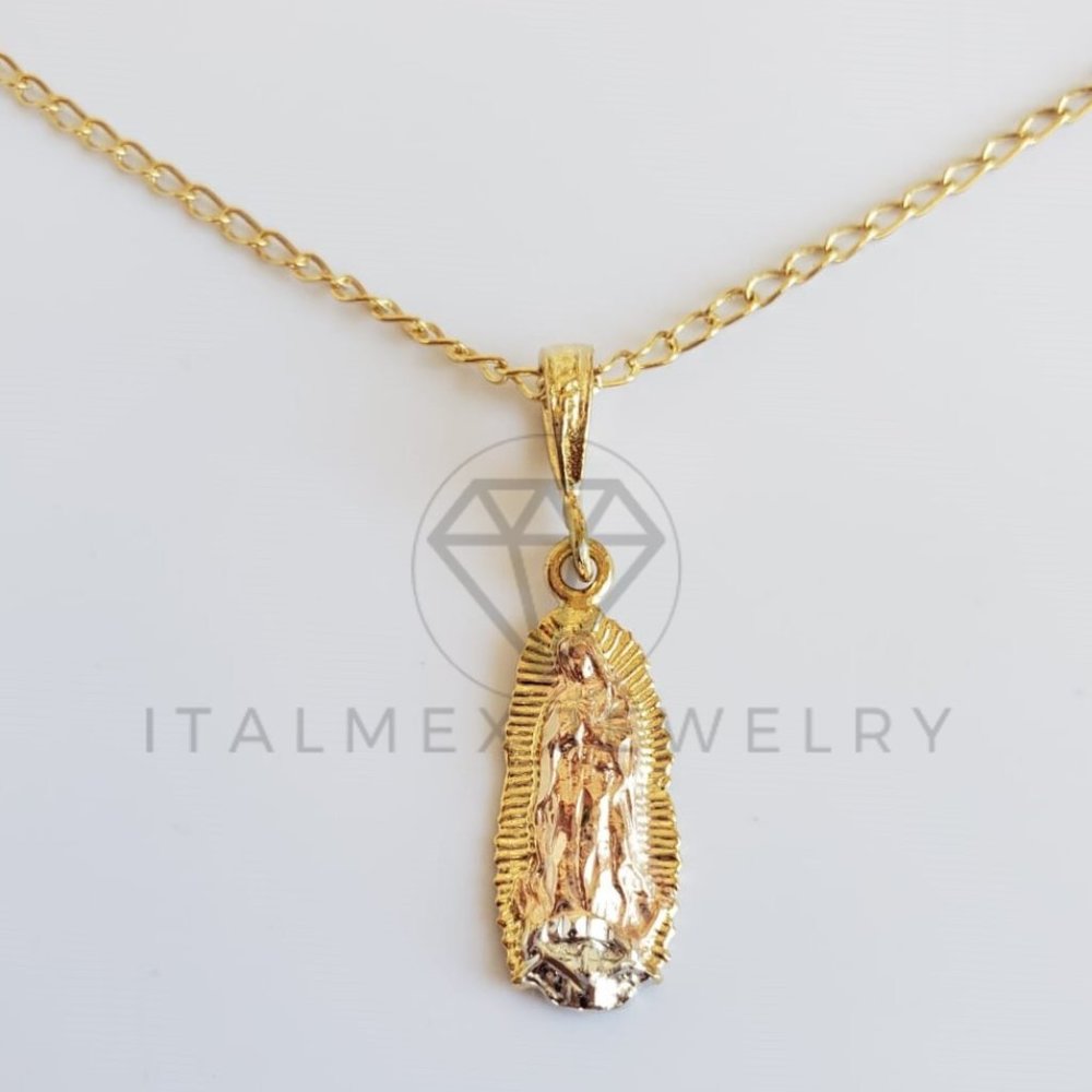 18K Gold Plated Virgin Mary Pendant & 22" Chain